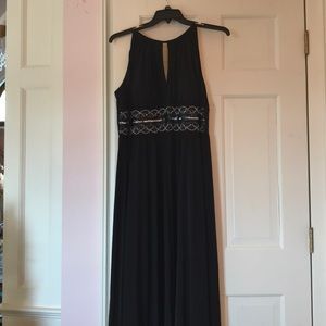Black Long evening dress